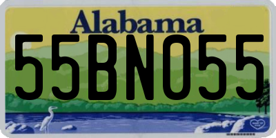 AL license plate 55BN055