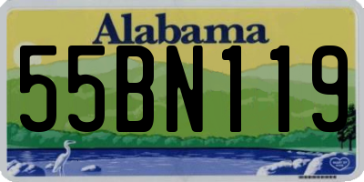 AL license plate 55BN119