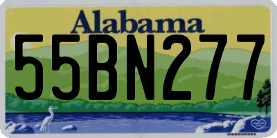 AL license plate 55BN277