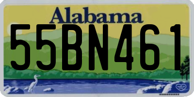 AL license plate 55BN461