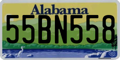 AL license plate 55BN558