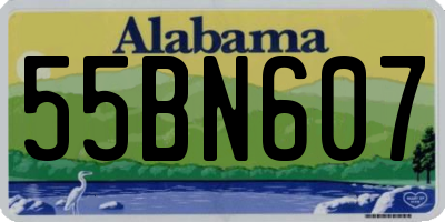 AL license plate 55BN607