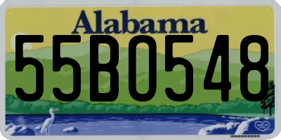 AL license plate 55BO548