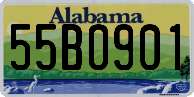 AL license plate 55BO901