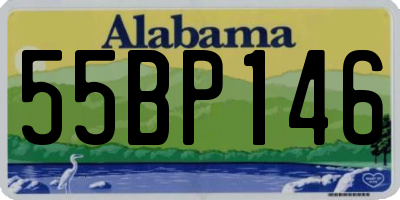 AL license plate 55BP146