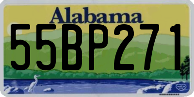 AL license plate 55BP271
