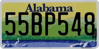 AL license plate 55BP548