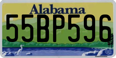 AL license plate 55BP596
