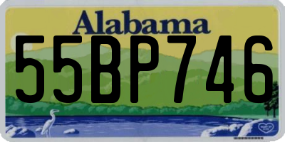 AL license plate 55BP746