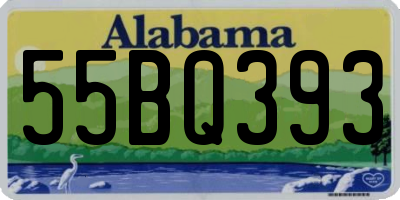 AL license plate 55BQ393