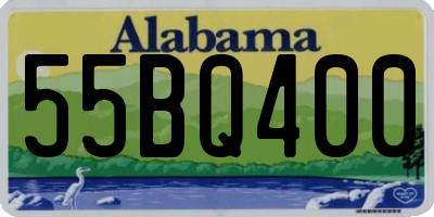 AL license plate 55BQ400