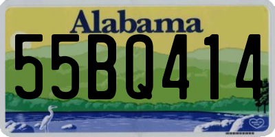 AL license plate 55BQ414
