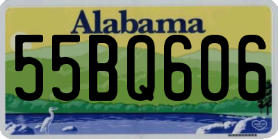 AL license plate 55BQ606
