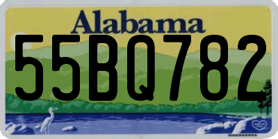 AL license plate 55BQ782