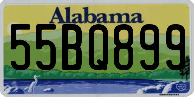 AL license plate 55BQ899