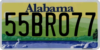 AL license plate 55BR077
