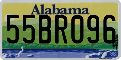 AL license plate 55BR096