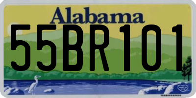 AL license plate 55BR101