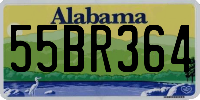 AL license plate 55BR364
