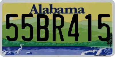AL license plate 55BR415