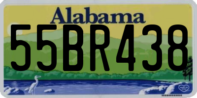 AL license plate 55BR438