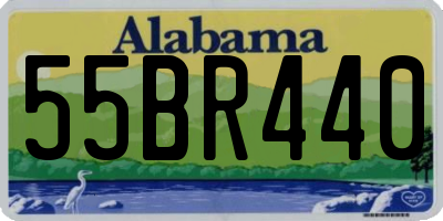 AL license plate 55BR440