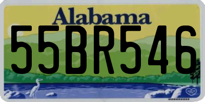 AL license plate 55BR546