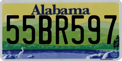 AL license plate 55BR597