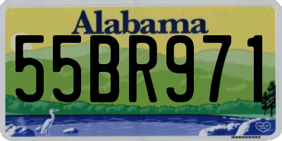 AL license plate 55BR971