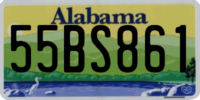 AL license plate 55BS861