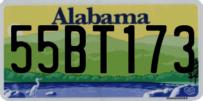 AL license plate 55BT173