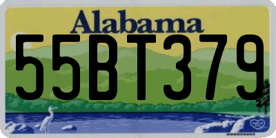AL license plate 55BT379