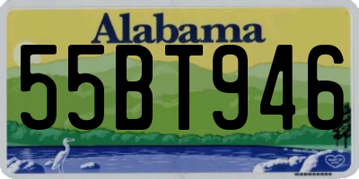 AL license plate 55BT946