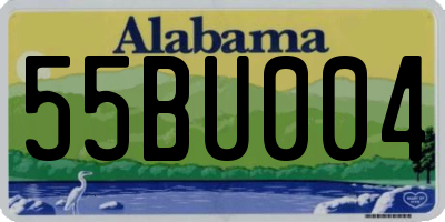 AL license plate 55BU004