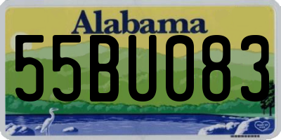 AL license plate 55BU083