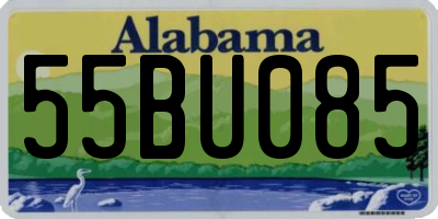 AL license plate 55BU085