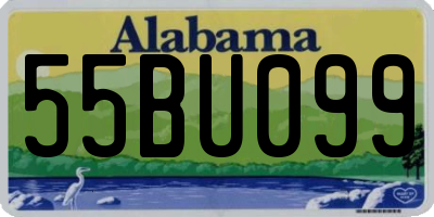 AL license plate 55BU099