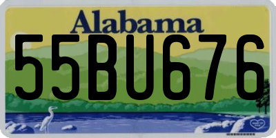 AL license plate 55BU676