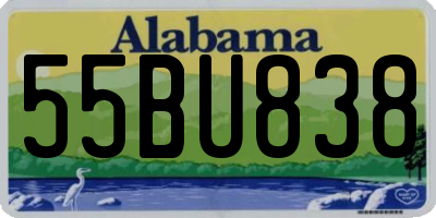 AL license plate 55BU838