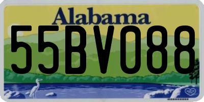 AL license plate 55BV088