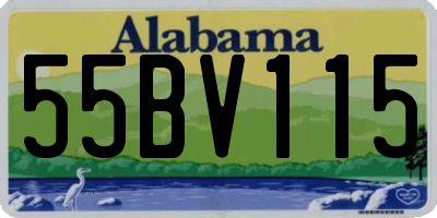 AL license plate 55BV115