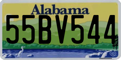 AL license plate 55BV544