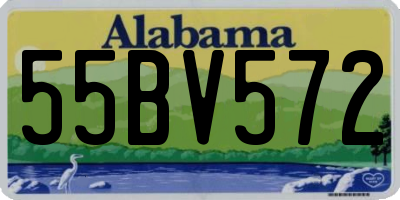 AL license plate 55BV572