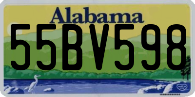 AL license plate 55BV598
