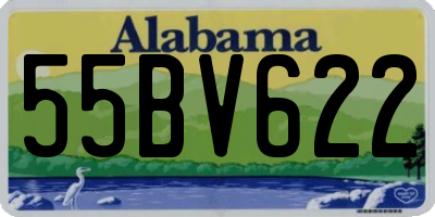 AL license plate 55BV622