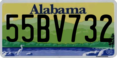 AL license plate 55BV732