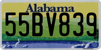 AL license plate 55BV839