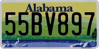 AL license plate 55BV897