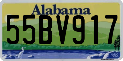 AL license plate 55BV917