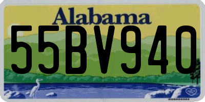AL license plate 55BV940